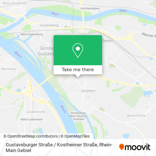 Карта Gustavsburger Straße / Kostheimer Straße