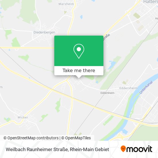 Weilbach Raunheimer Straße map