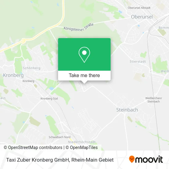 Карта Taxi Zuber Kronberg GmbH