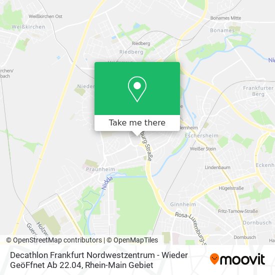 Decathlon Frankfurt Nordwestzentrum - Wieder GeöFfnet Ab 22.04 map