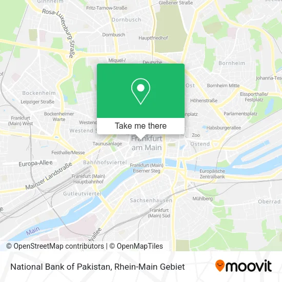 Карта National Bank of Pakistan