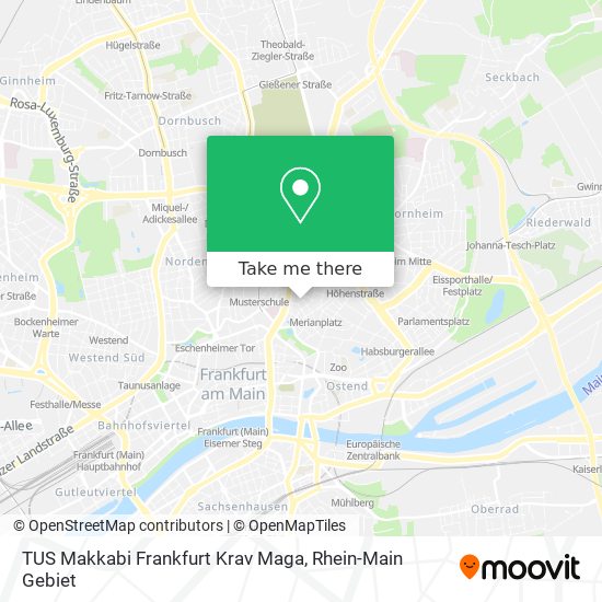 TUS Makkabi Frankfurt Krav Maga map