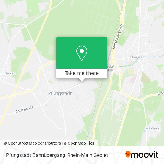 Pfungstadt Bahnübergang map