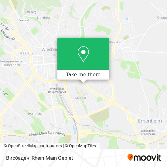 Карта Висбаден