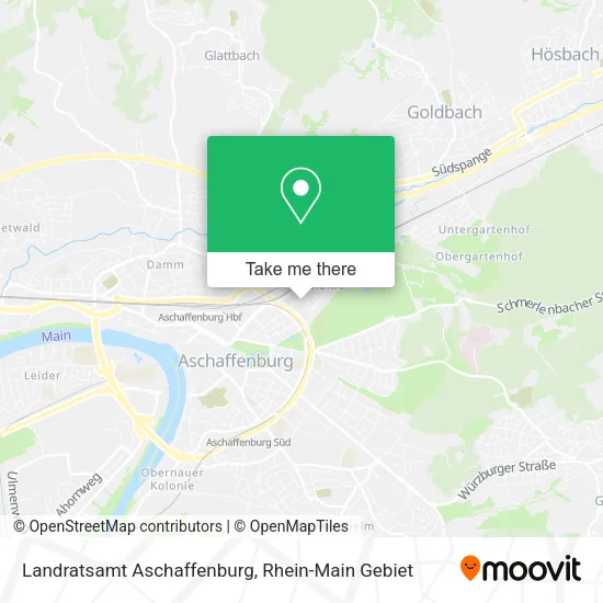 Карта Landratsamt Aschaffenburg