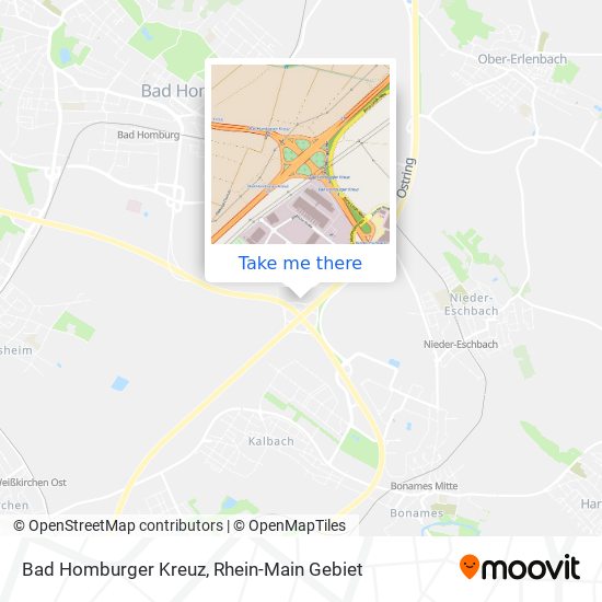 Bad Homburger Kreuz map