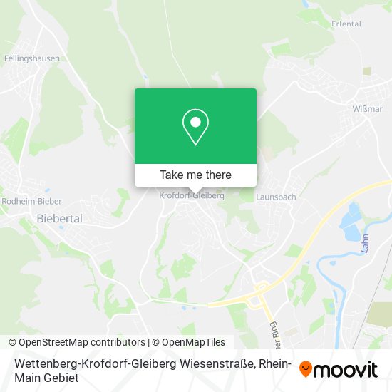 Wettenberg-Krofdorf-Gleiberg Wiesenstraße map