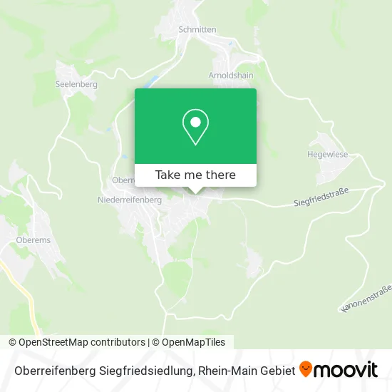 Карта Oberreifenberg Siegfriedsiedlung