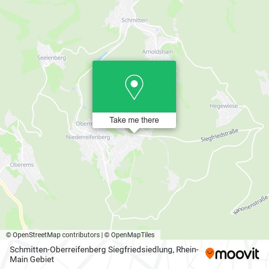 Schmitten-Oberreifenberg Siegfriedsiedlung map