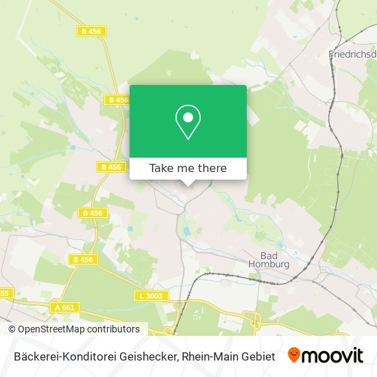 Карта Bäckerei-Konditorei Geishecker