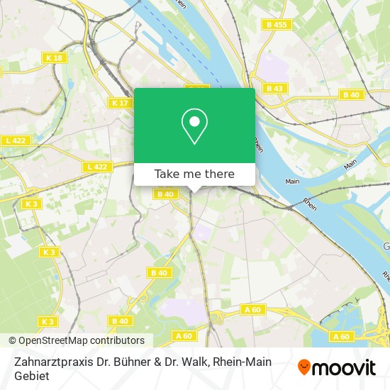 Карта Zahnarztpraxis Dr. Bühner & Dr. Walk