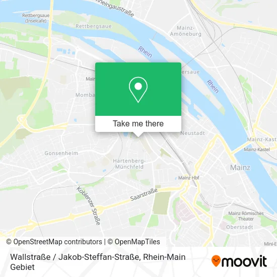 Карта Wallstraße / Jakob-Steffan-Straße