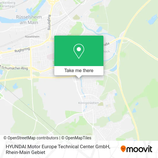 Карта HYUNDAI Motor Europe Technical Center GmbH