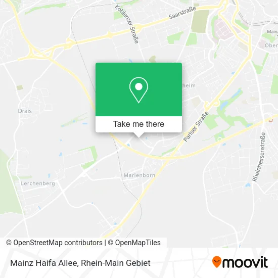 Карта Mainz Haifa Allee