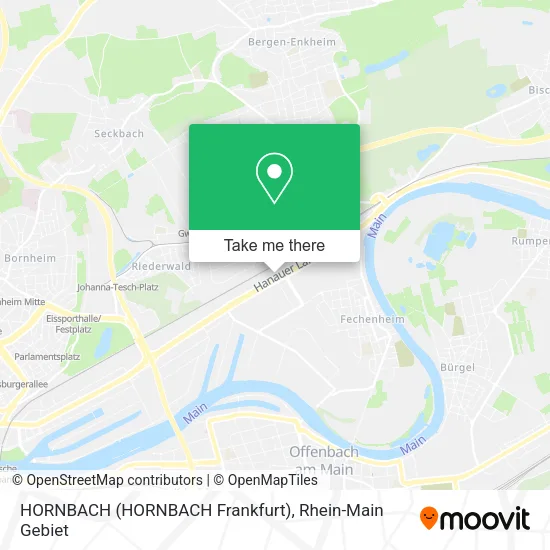 Карта HORNBACH (HORNBACH Frankfurt)