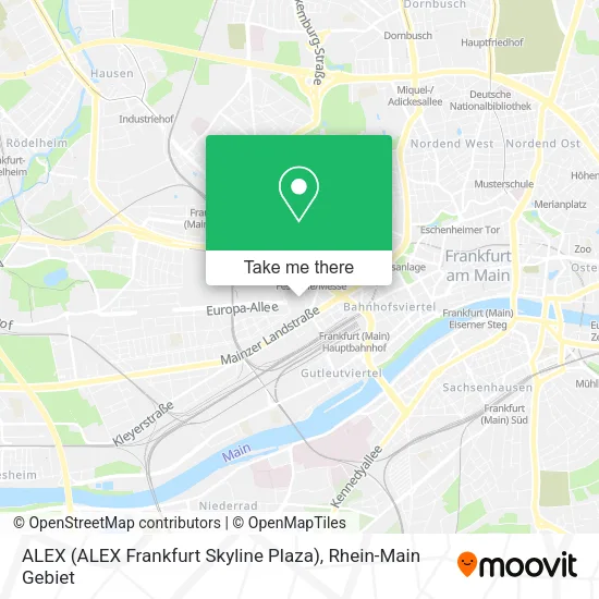 Карта ALEX (ALEX Frankfurt Skyline Plaza)