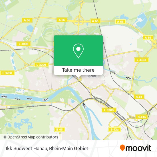 Ikk Südwest Hanau map