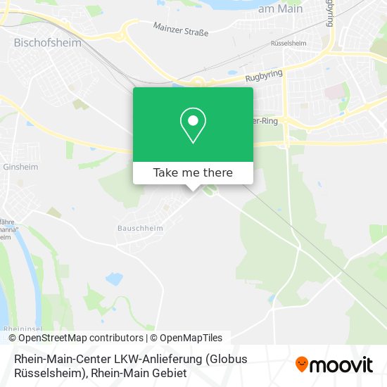 Rhein-Main-Center LKW-Anlieferung (Globus Rüsselsheim) map