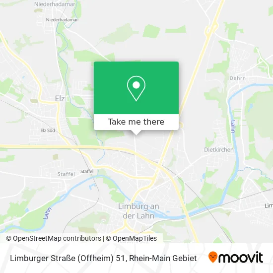 Карта Limburger Straße (Offheim) 51