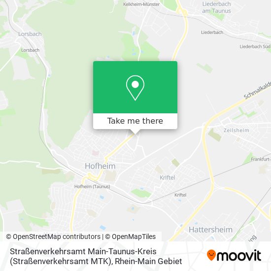 Straßenverkehrsamt Main-Taunus-Kreis (Straßenverkehrsamt MTK) map