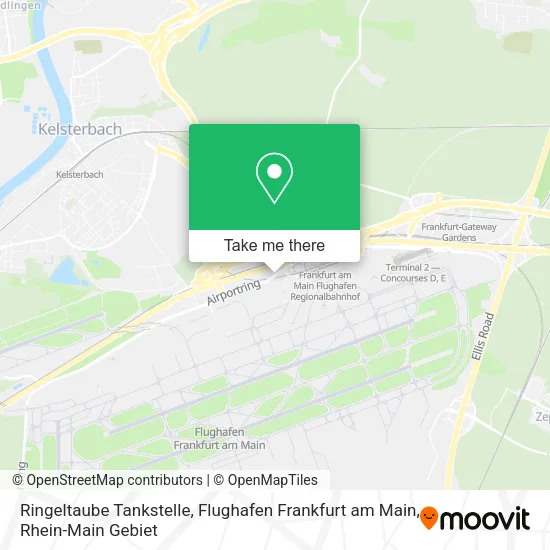Ringeltaube Tankstelle, Flughafen Frankfurt am Main map