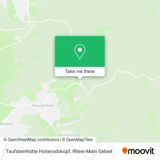 Карта Taufsteinhütte Hoherodskopf