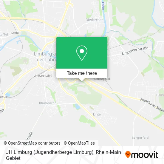 Карта JH Limburg (Jugendherberge Limburg)