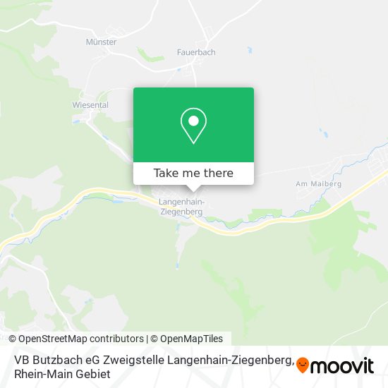 Карта VB Butzbach eG Zweigstelle Langenhain-Ziegenberg