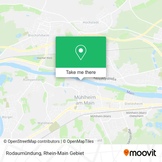 Карта Rodaumündung
