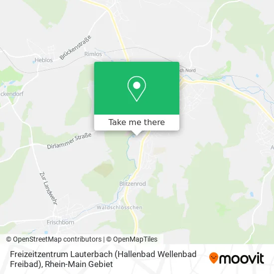 Карта Freizeitzentrum Lauterbach (Hallenbad Wellenbad Freibad)