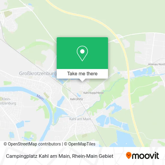 Карта Campingplatz Kahl am Main