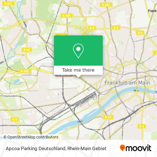 Apcoa Parking Deutschland map