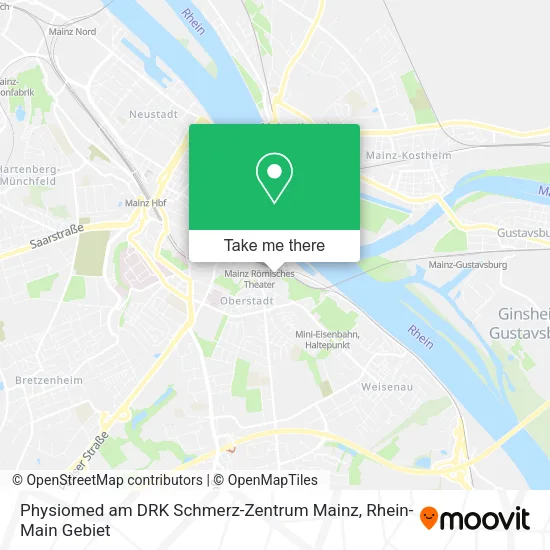 Карта Physiomed am DRK Schmerz-Zentrum Mainz