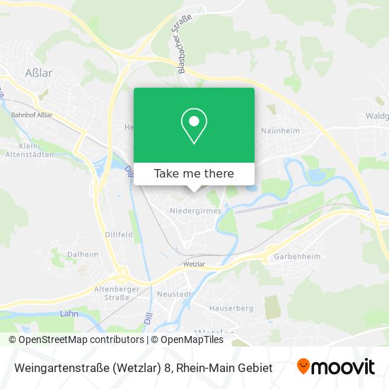 Weingartenstraße (Wetzlar) 8 map