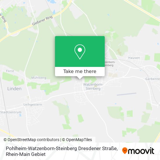 Pohlheim-Watzenborn-Steinberg Dresdener Straße map
