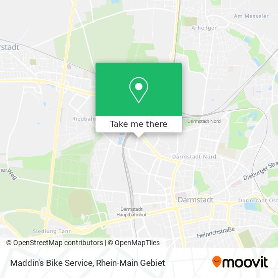 Maddin's Bike Service map