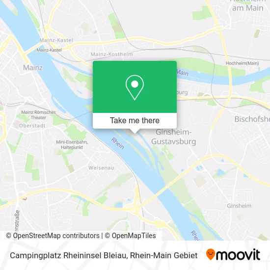 Карта Campingplatz Rheininsel Bleiau