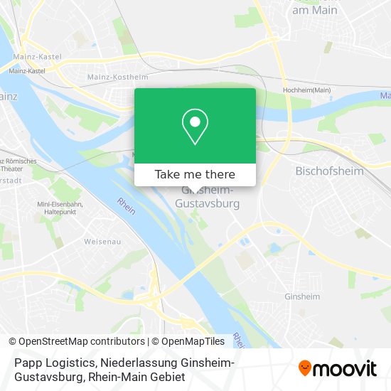 Papp Logistics, Niederlassung Ginsheim-Gustavsburg map