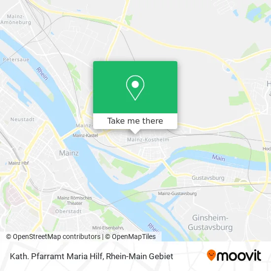 Карта Kath. Pfarramt Maria Hilf