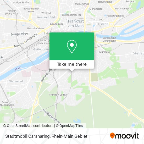 Stadtmobil Carsharing map