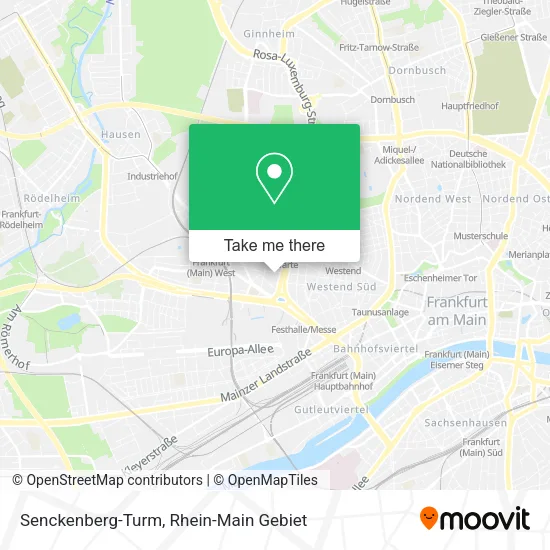 Карта Senckenberg-Turm