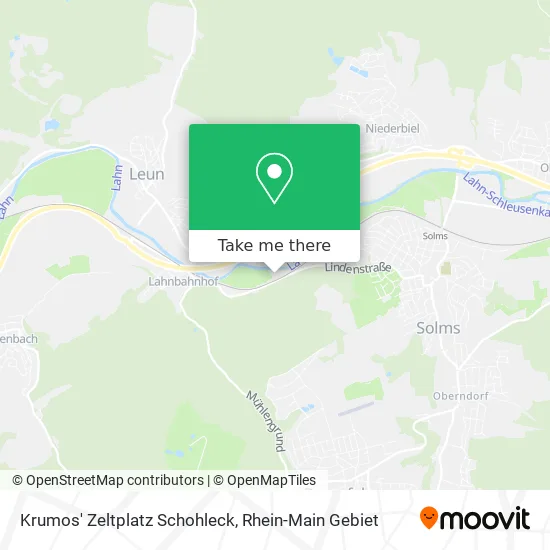 Карта Krumos' Zeltplatz Schohleck