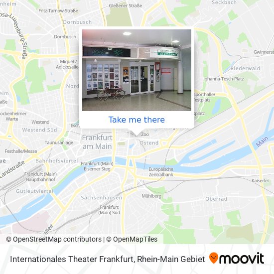 Internationales Theater Frankfurt map