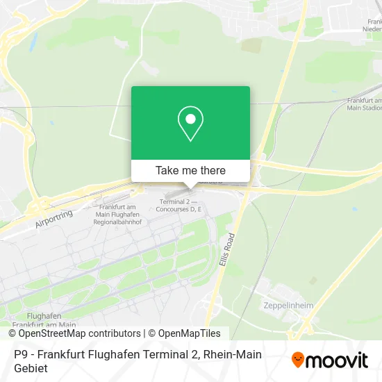 Карта P9 - Frankfurt Flughafen Terminal 2