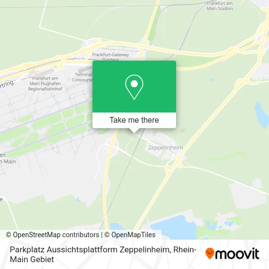 Карта Parkplatz Aussichtsplattform Zeppelinheim