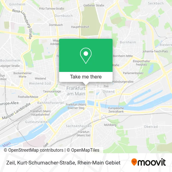 Карта Zeil, Kurt-Schumacher-Straße