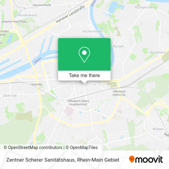 Карта Zentner Scherer Sanitätshaus