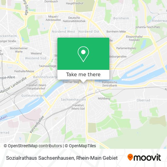 Sozialrathaus Sachsenhausen map