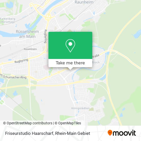 Friseurstudio Haarscharf map