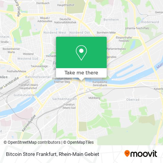 Bitcoin Store Frankfurt map